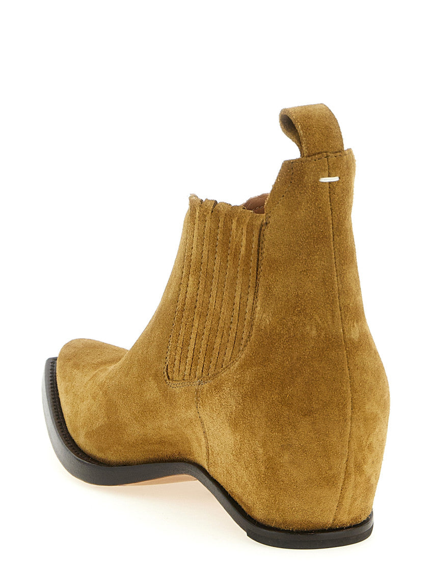 Brown Solid Western Chelsea Boots 3