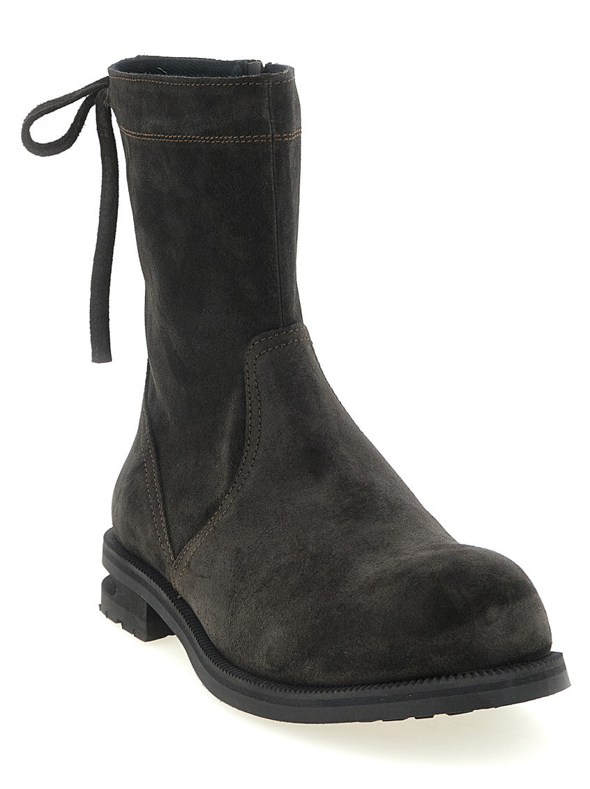 Brown Solid Farkas Boots 2