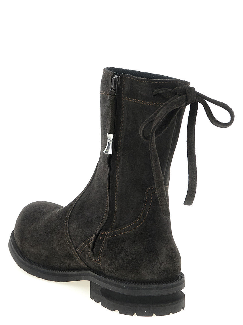 Brown Solid Farkas Boots 3