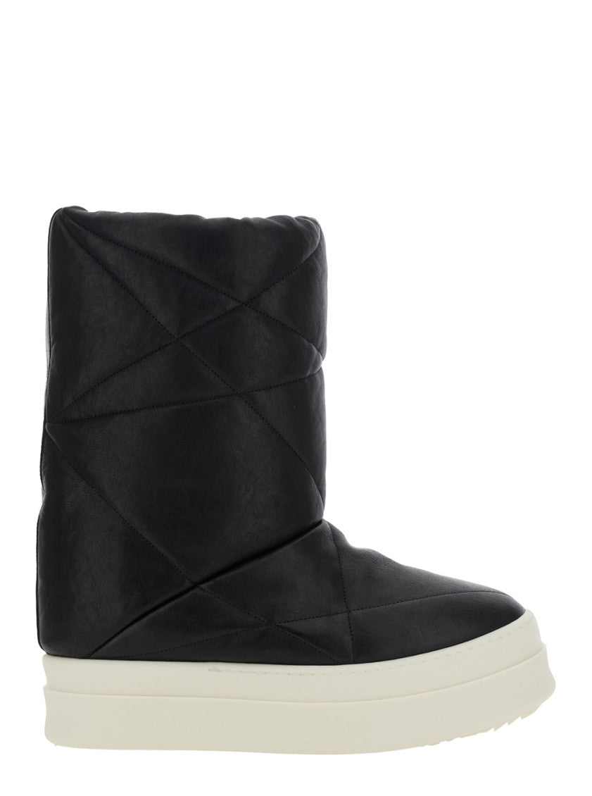 Black Slip On Boots 1