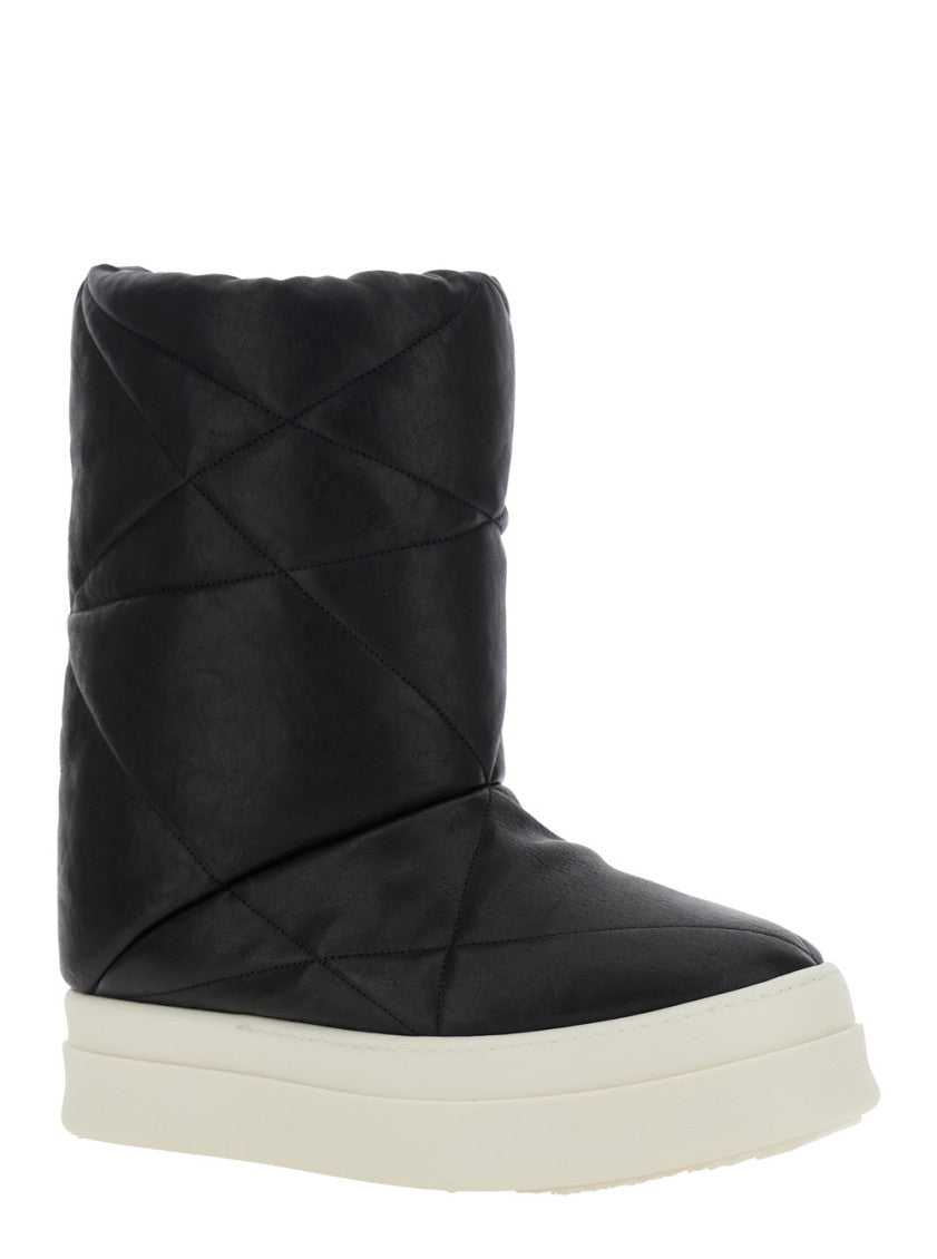 Black Slip On Boots 2