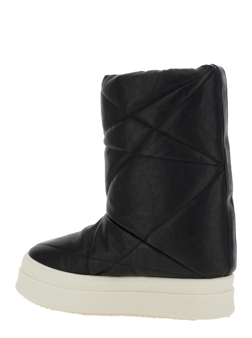 Black Slip On Boots 3