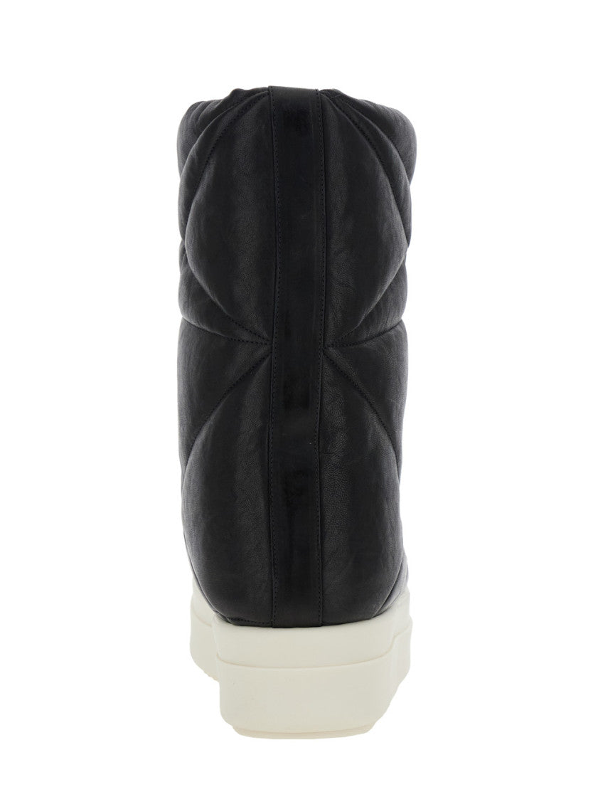 Black Slip On Boots 4