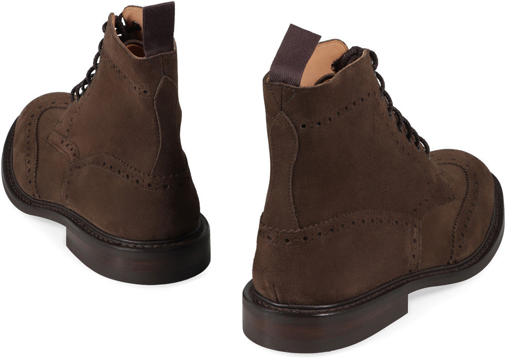 Brown Lace Up Boots 3