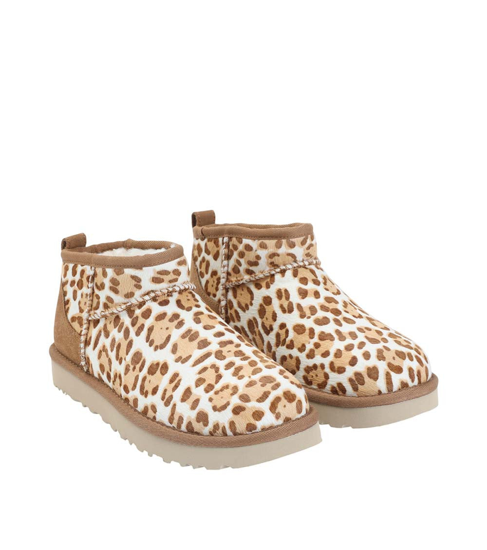 Brown Animal Print Boots 3