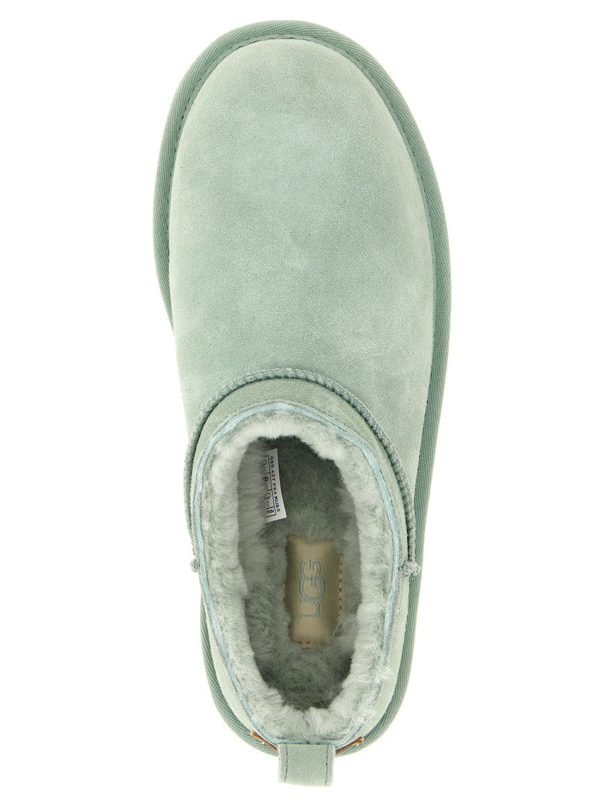 Green Solid Slip On Boots 4