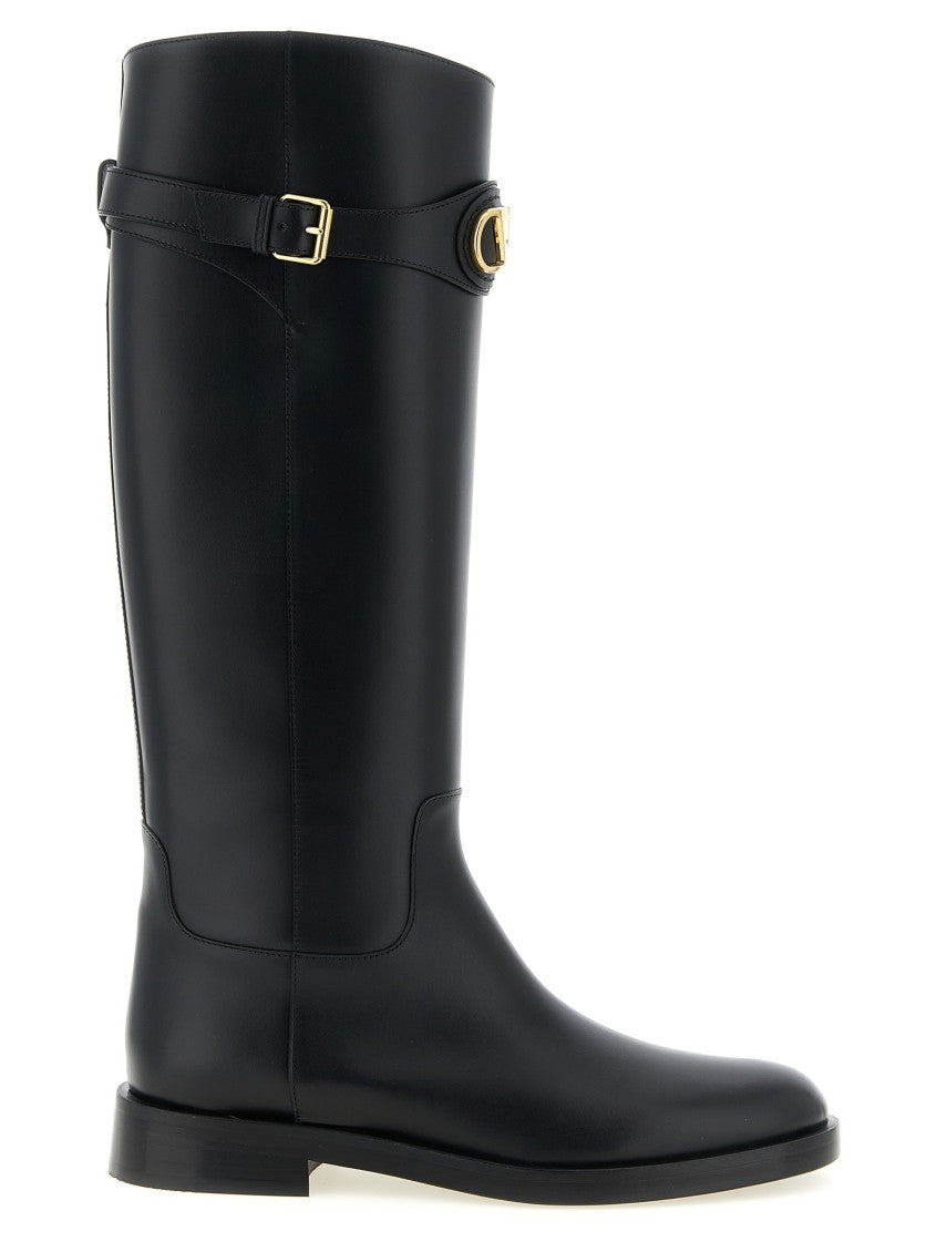 Black Solid  Boots 1