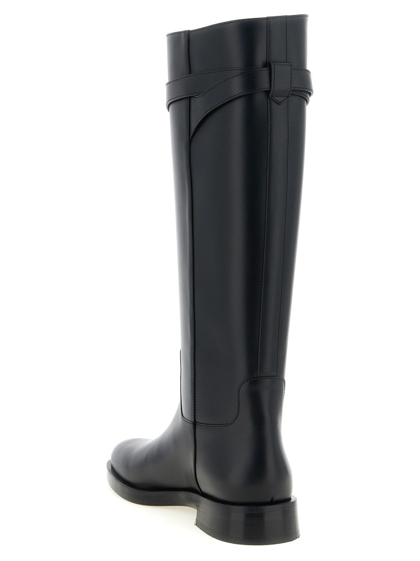 Black Solid  Boots 3