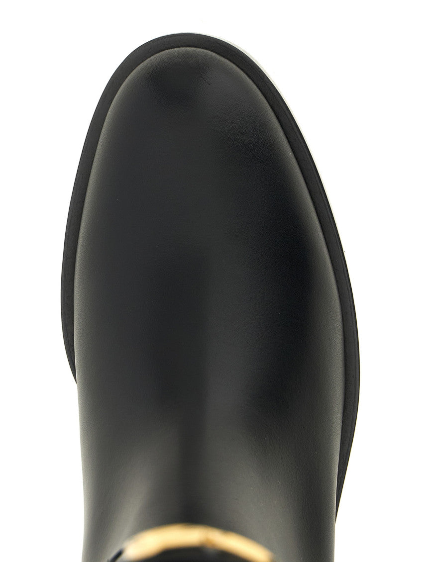 Black Solid  Boots 4
