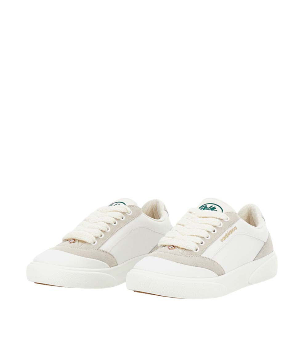 White Color-block Sneakers 2