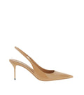 Beige Lidia Slingback Pumps 1