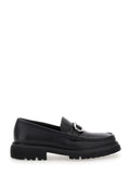 Black Platform Slip On Loafers 1