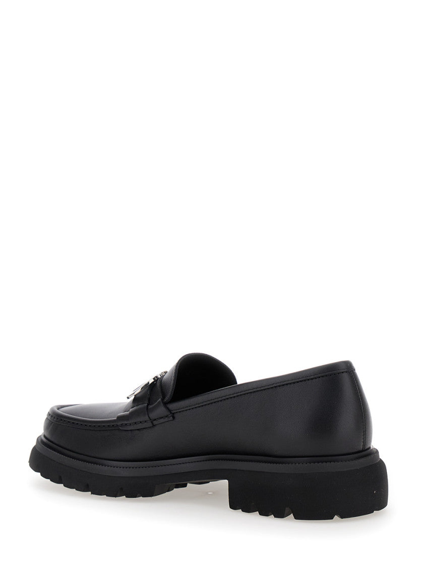 Black Platform Slip On Loafers 3