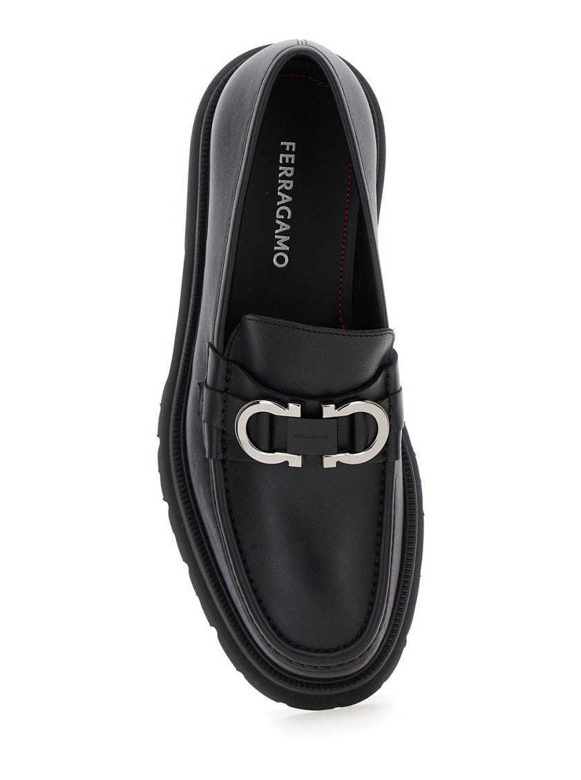 Black Platform Slip On Loafers 4