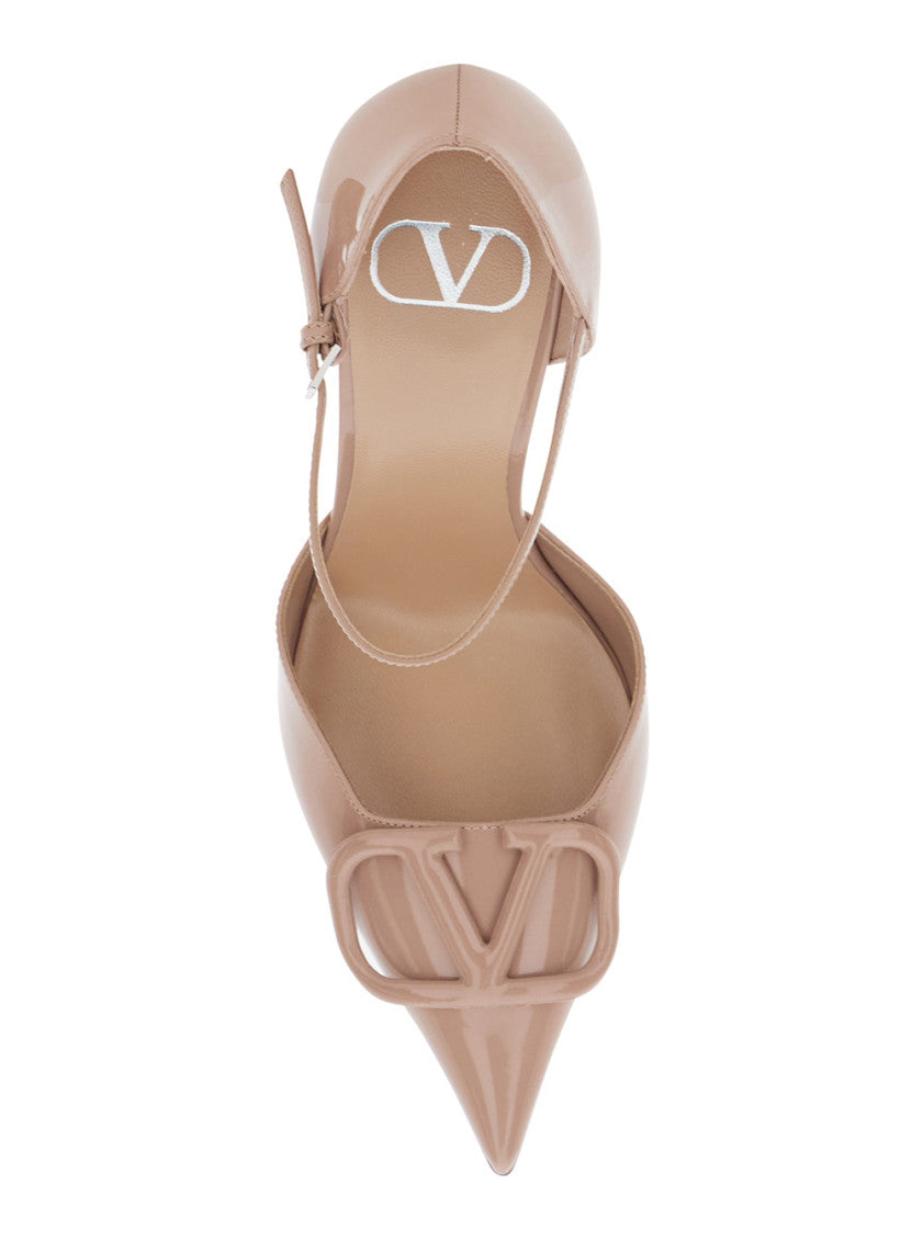 Beige Logo Pumps 4