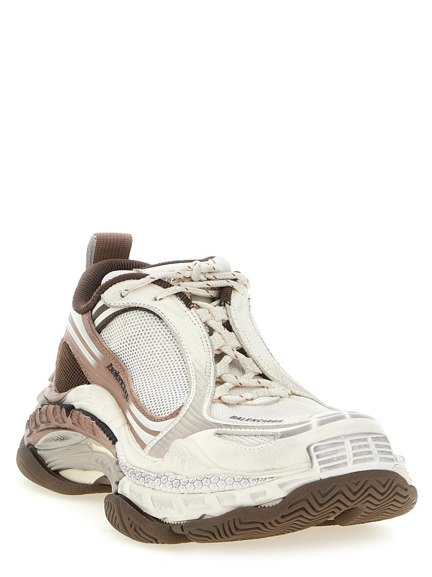 Brown Color Block Sneakers 2