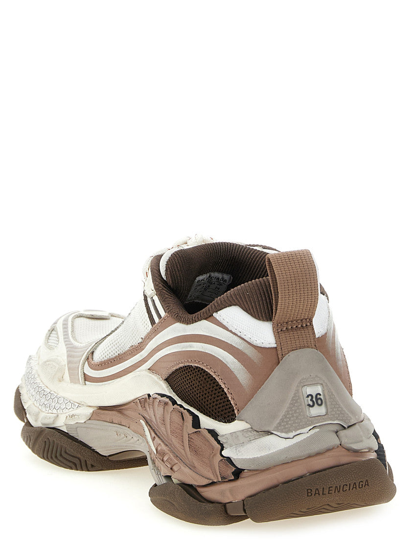 Brown Color Block Sneakers 3