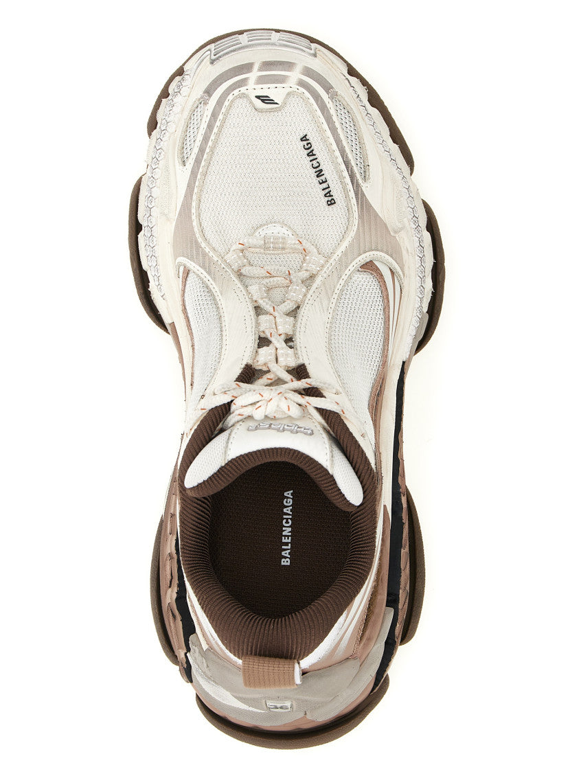 Brown Color Block Sneakers 4