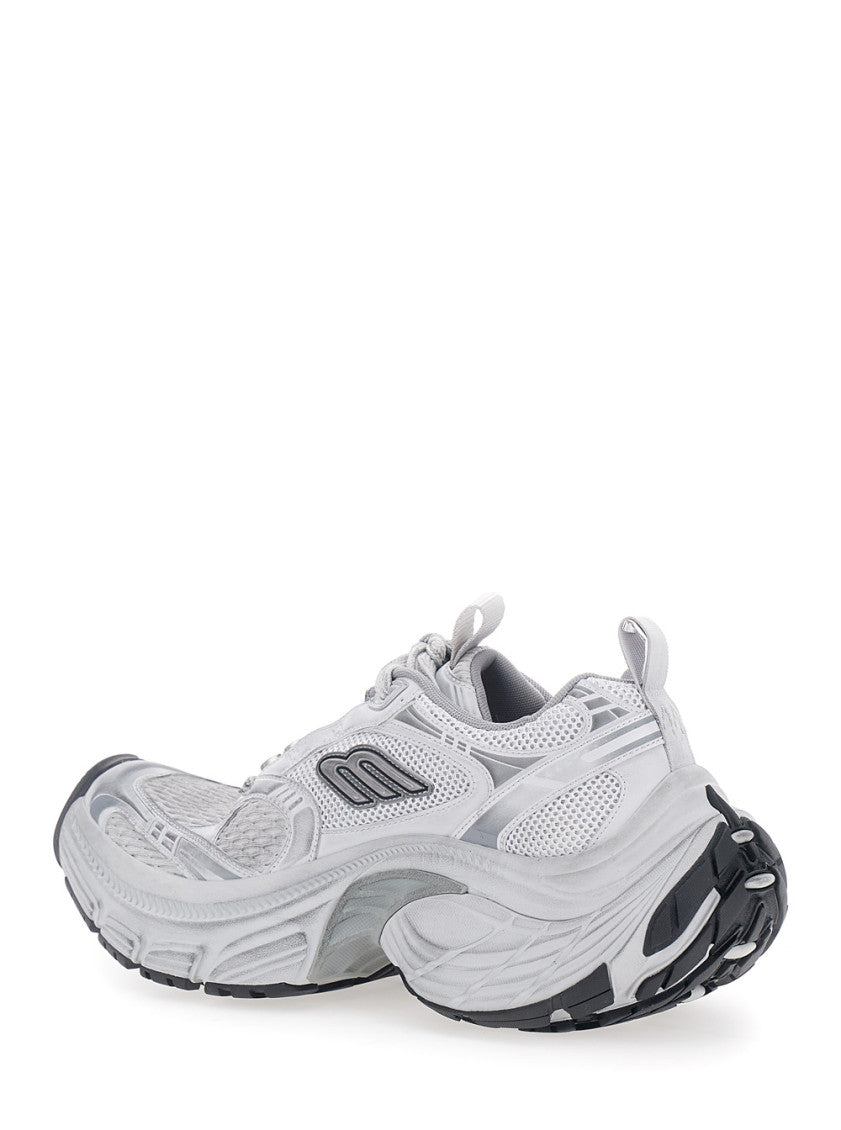 Grey Color Block Sneakers 3