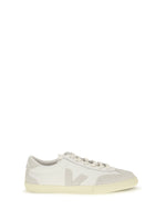 White Leather Volley Sneakers 1