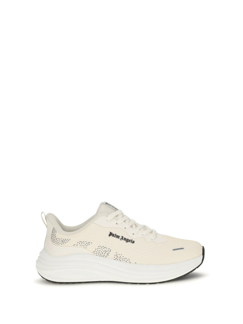 Off White Perforated Sunset Sneakers 1