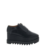 Black Leather Zipper Sneakers 1
