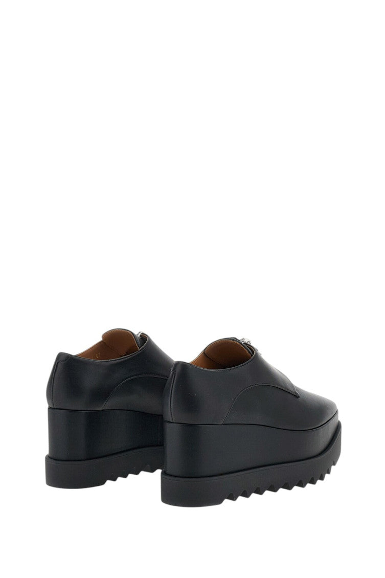 Black Leather Zipper Sneakers 3