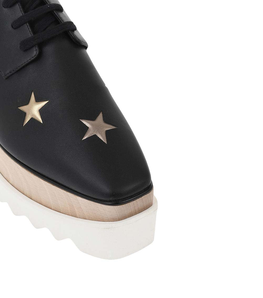 Black Leather Star Dress Shoes 3