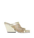 Gold Crystal Slip-on Heels 1