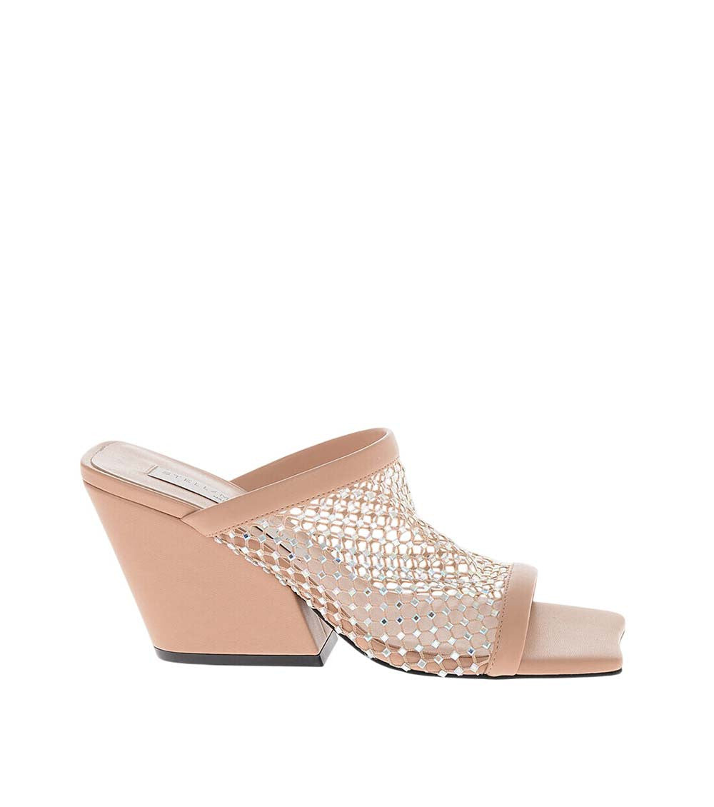 Pink Leather Crystal Heels 1