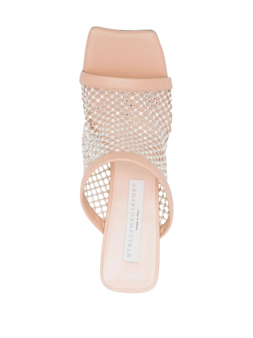 Pink Leather Crystal Heels 3