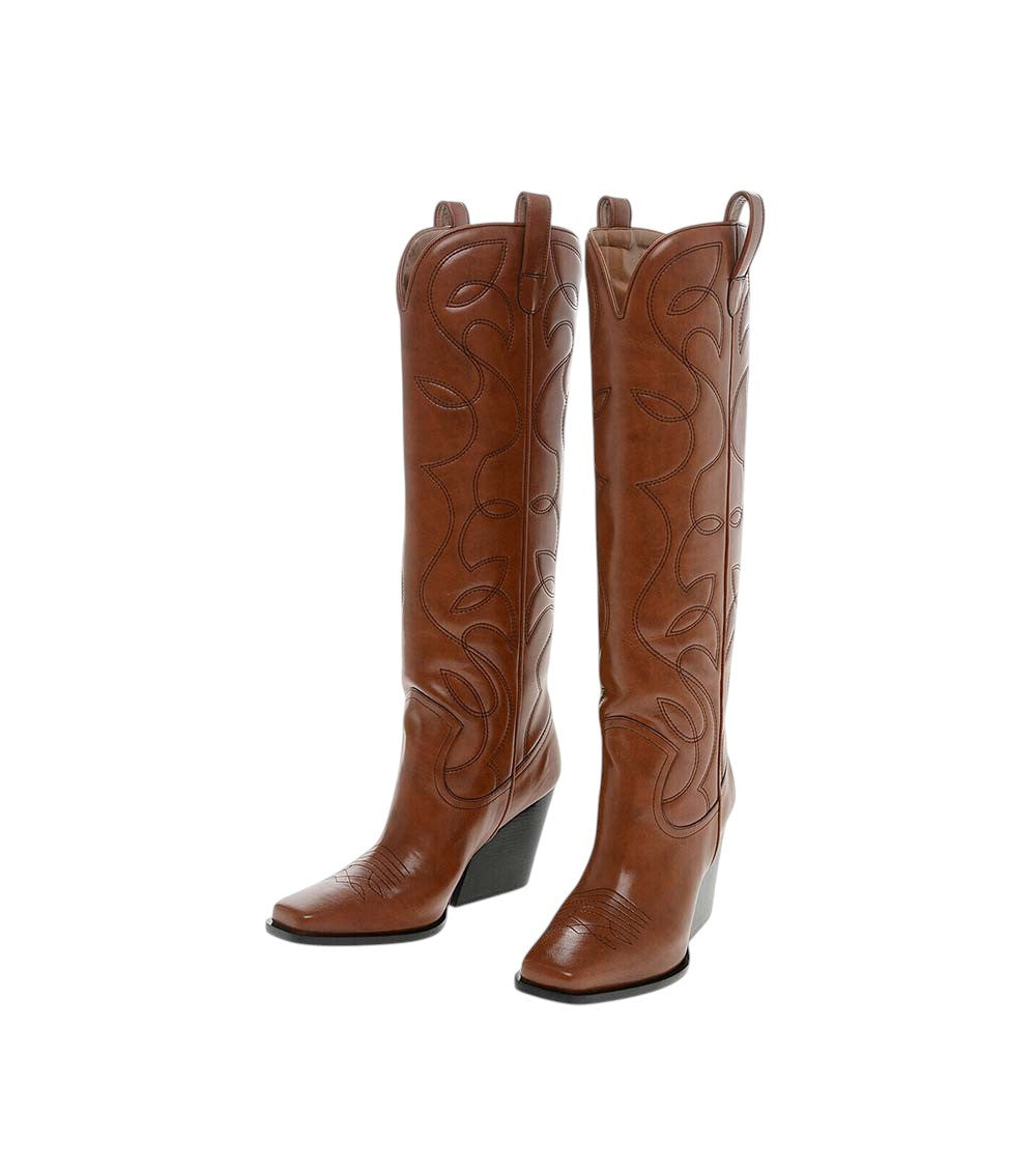 Brown Cowboy Cloudy Boots 3