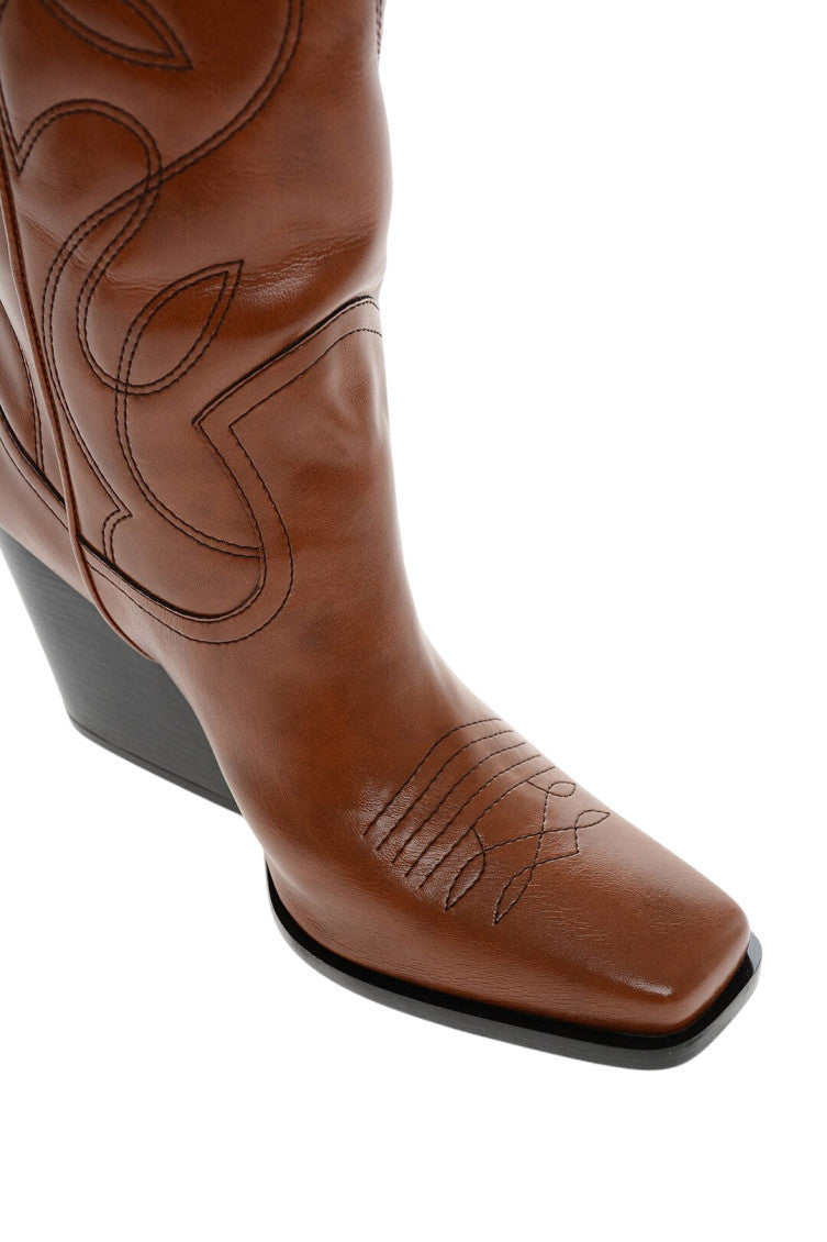 Brown Cowboy Cloudy Boots 4