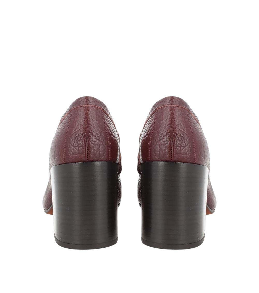 Brown Textured Pumps 3