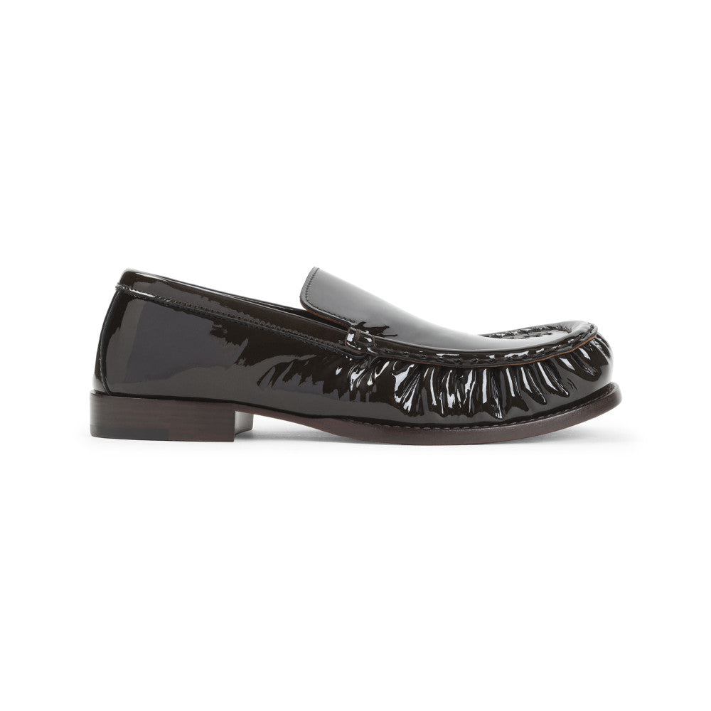 Olive Leather Loafers 1