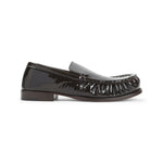 Olive Leather Loafers 1