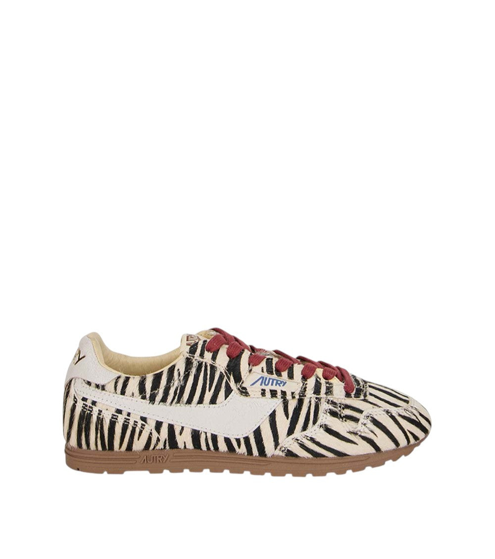 BlackWhite Striped Sneakers 1