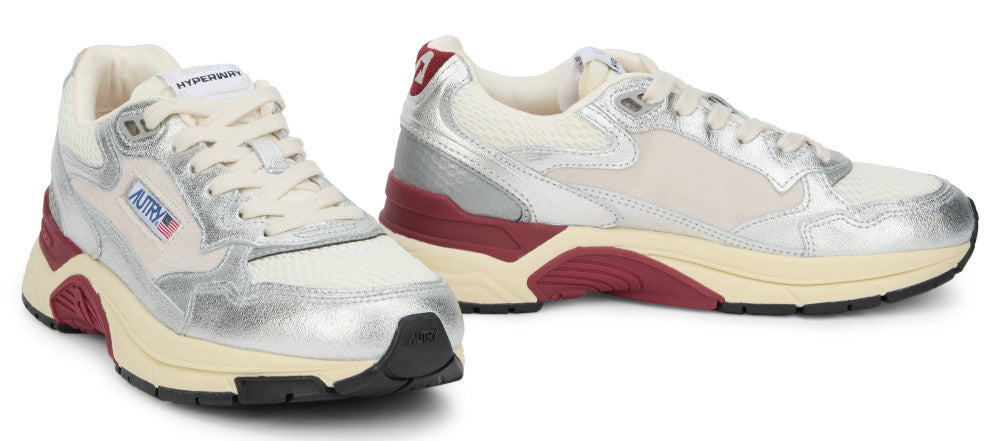 Grey Color Block Hyperway Sneakers 3