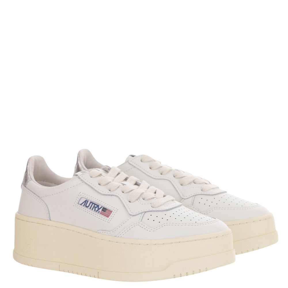 White Medalist Platform Sneakers 2