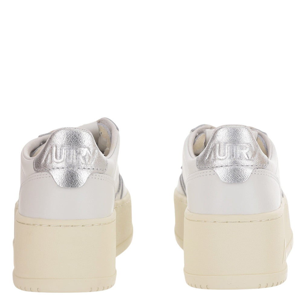 White Medalist Platform Sneakers 3
