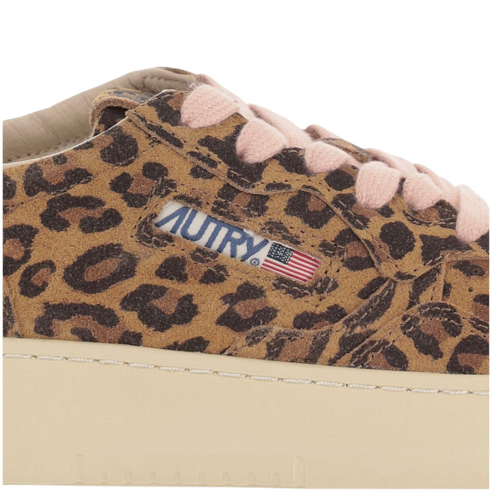 Babies Leopard Print Logo Sneakers 4