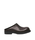 Black Leather Mules 1