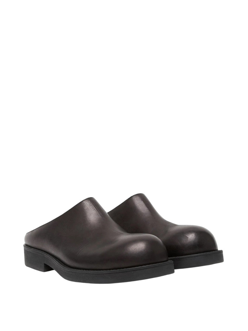 Black Leather Mules 2