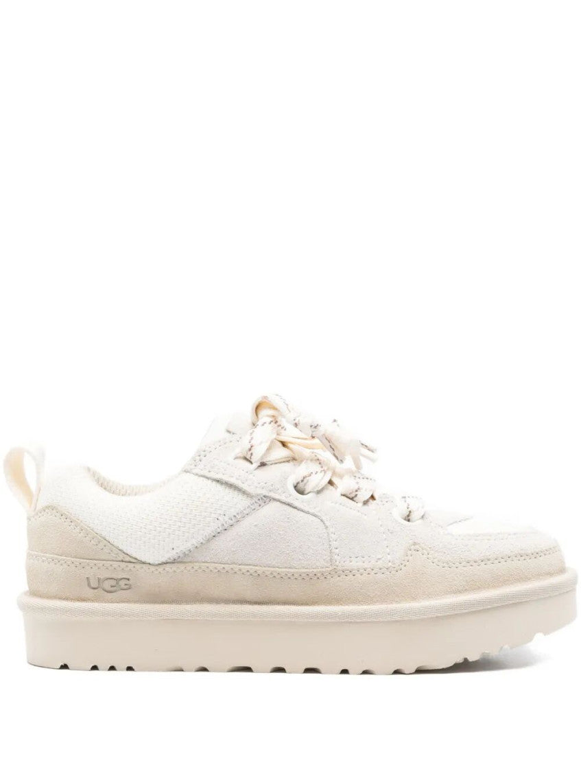 White Lowmel Suede Sneakers 1
