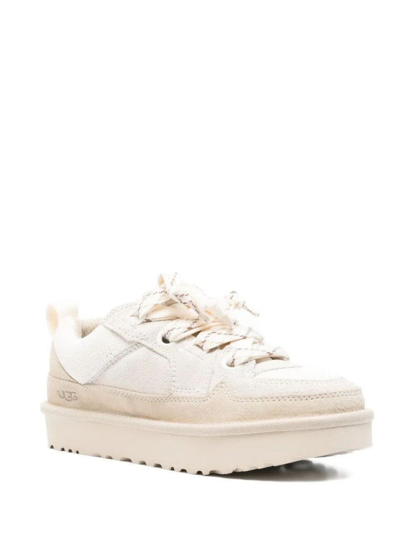 White Lowmel Suede Sneakers 2