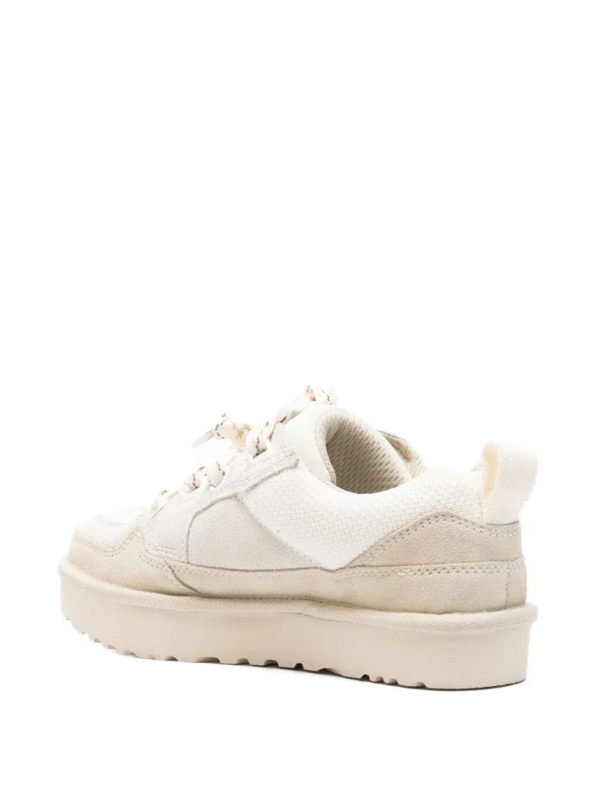White Lowmel Suede Sneakers 3
