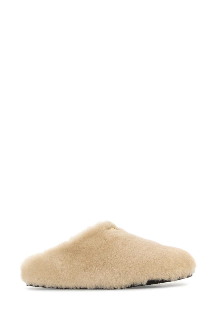 Beige Slip On Slides 2