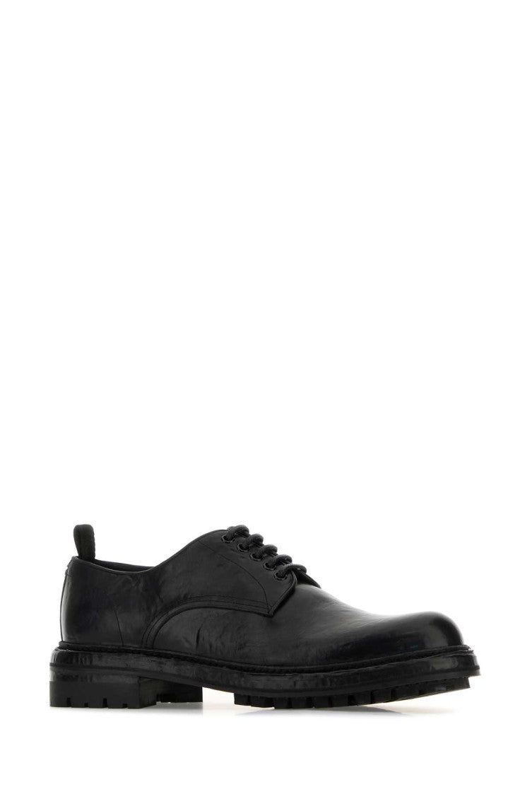 Black Leather Lace-up Shoes 2