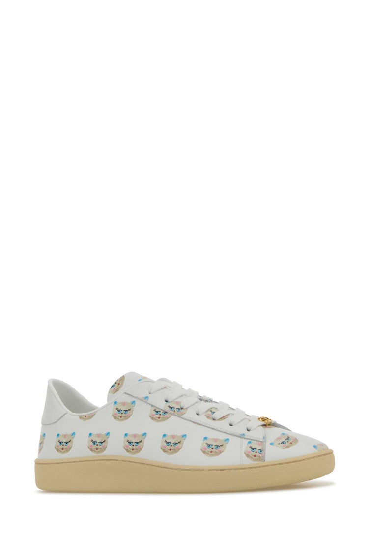 Multi Color Leather Sneakers 2