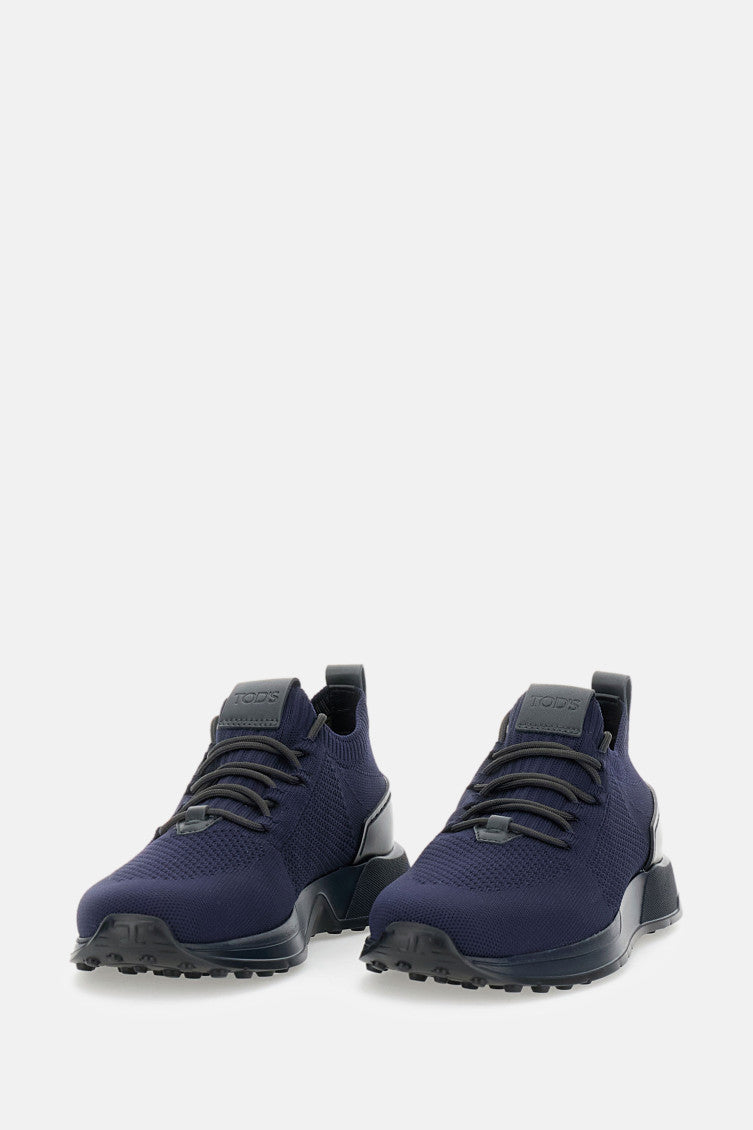 Dark Blue Lace Up Sneakers 2